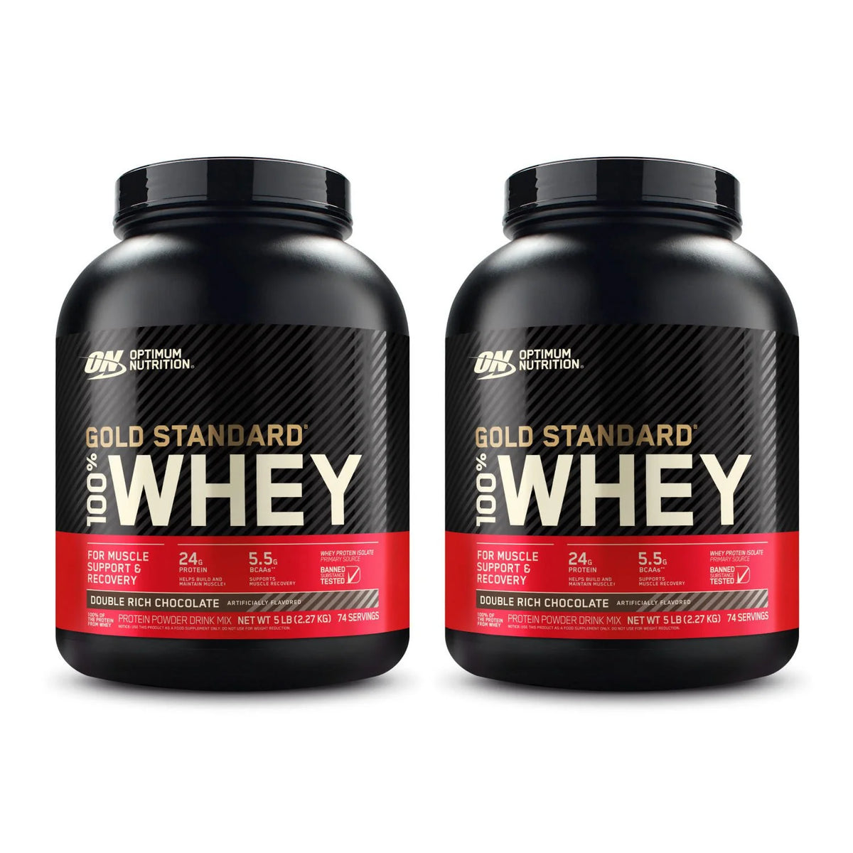2x GOLD STANDARD 100% WHEY™ Protein (5 lbs) – optimumnutritionshops.de.com